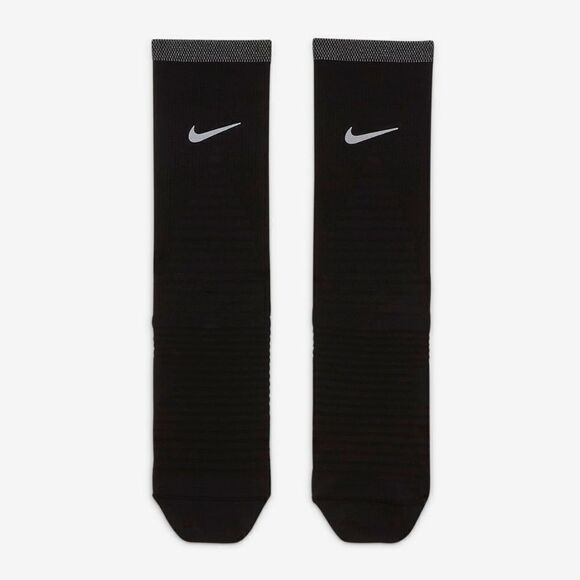 Nike Spark Lightweight Crew Running Socks Black Silver Women's M 7-9.5 Brand New - Picture 7 of 7